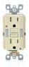 Leviton GFCI Outlet with Guidelight, 15 Amp, Self Test, Tamper-Resistant with LED Indicator Light, Replaces Plugged in Night Light, GFNL1-I, Ivory
