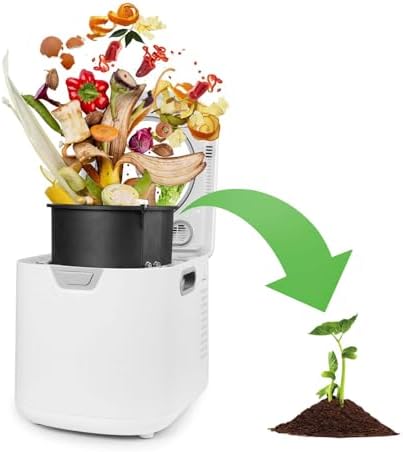 3.5L Smart Electric Composter for Kitchen, Auto-Cleaning & Odor-Free, LED Display, Low Noise, Turns Food Waste into Dry Fertilizer, Indoor/Outdoor Use, Eco-Friendly Solution