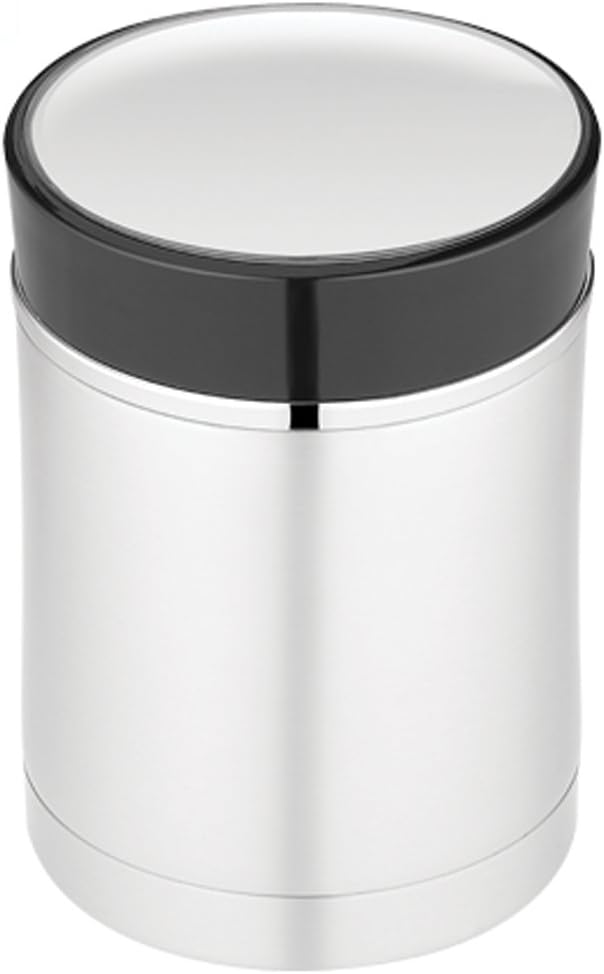 THERMOS Stainless Steel Food Jar, 16 Ounce, Black