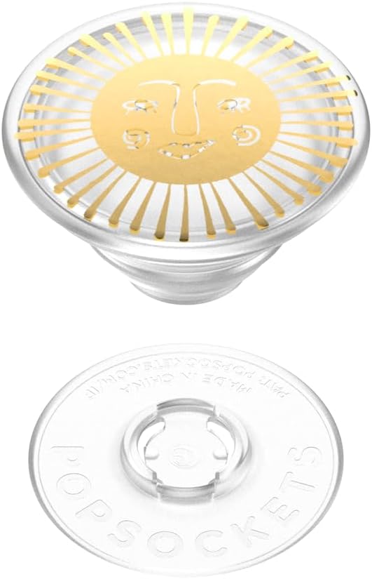 PopSockets Translucent Phone Grip with Expanding Kickstand, PopSockets for Phone, Adhesive Grip, Translucent PopGrip - Sun Goddess