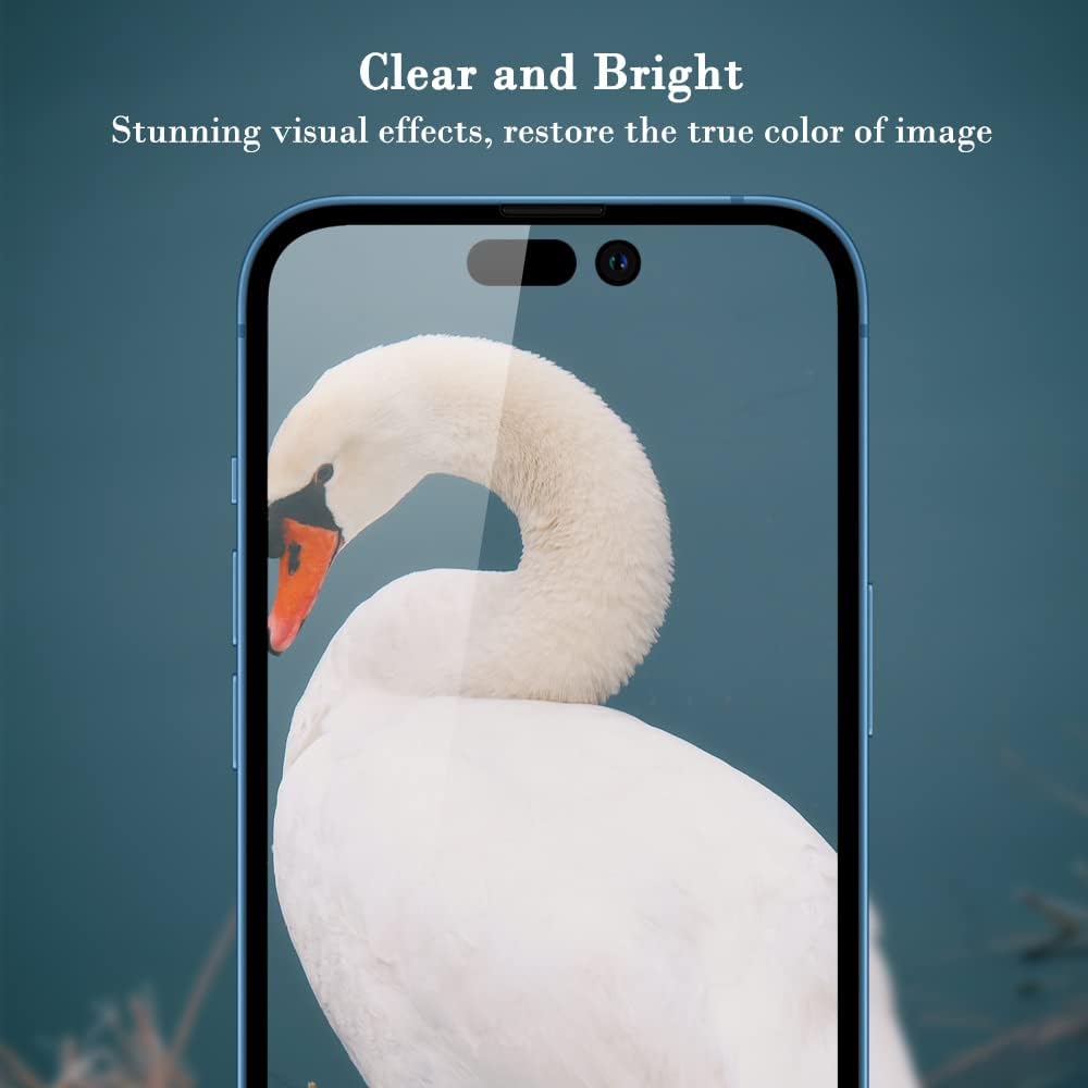 PERFECTSIGHT Anti Blue Light Screen Protector Compatible with iPhone 14 Pro Max 6.7 inch 2022, Eye Protection Blue Light Blocker, HD Clear Anti Fingerprint Anti Eye Fatigue 6X Stronger Tempered Glass