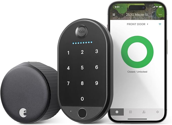 Yale August Wi-Fi Smart Lock with Keypad Touch in Black