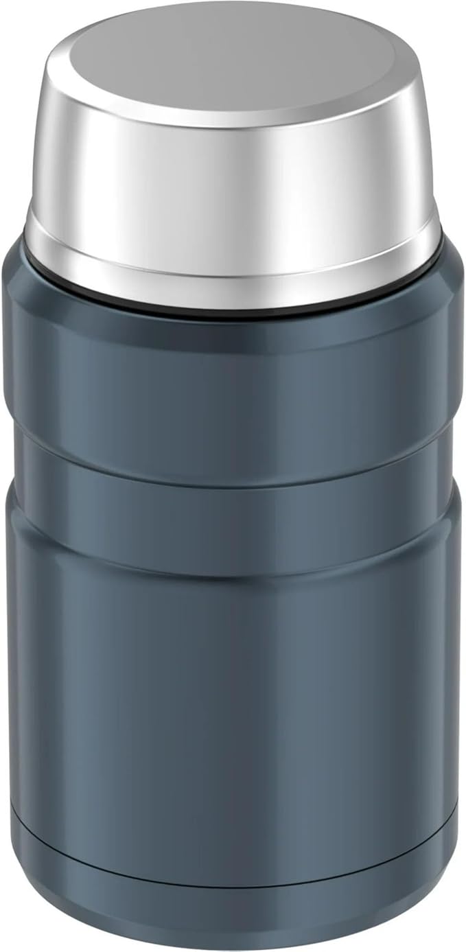 THERMOS Stainless King Vacuum-Insulated Food Jar , 24 Ounce, Slate