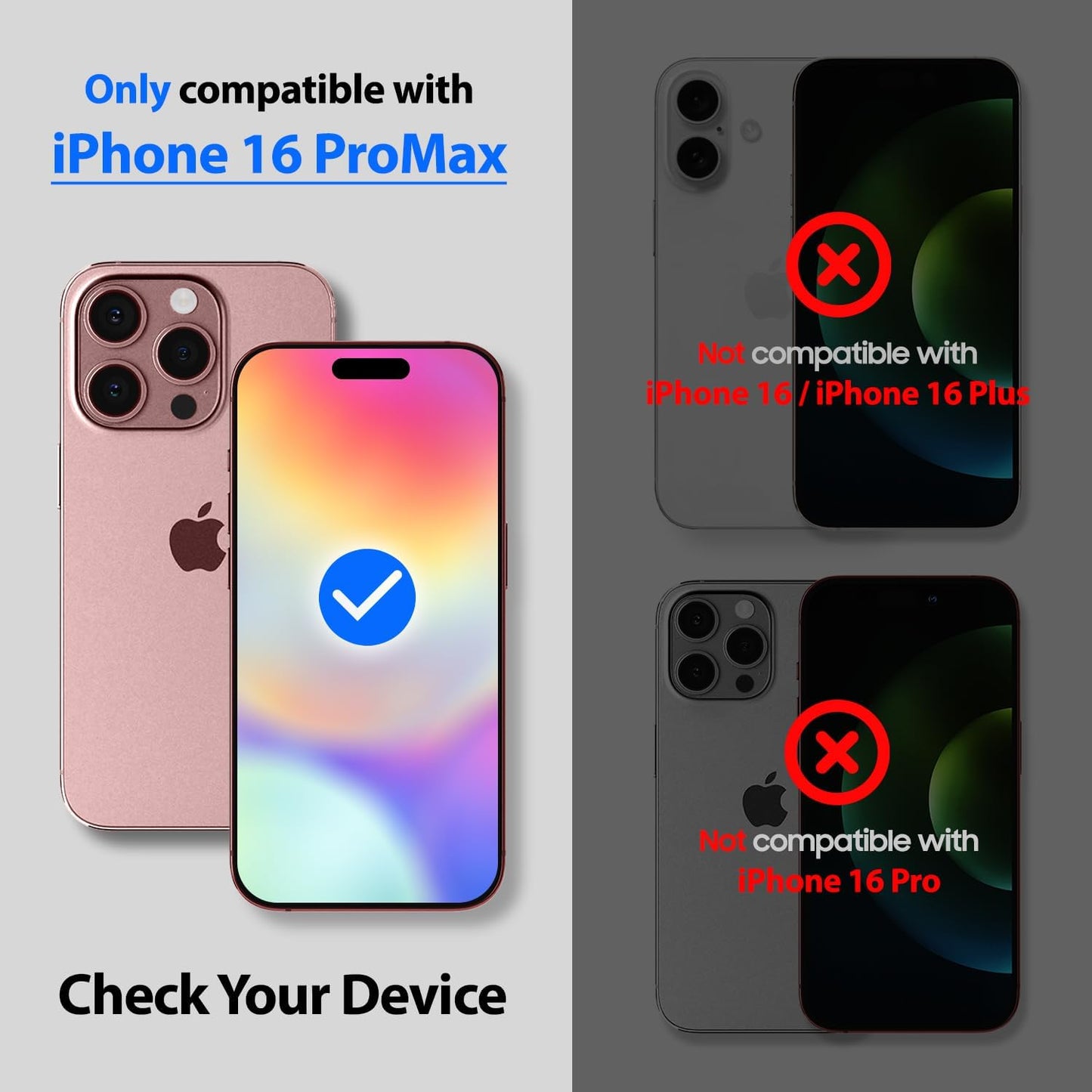 DOME GLASS Whitestone Screen Protector for iPhone 16 Pro Max with UV lamp