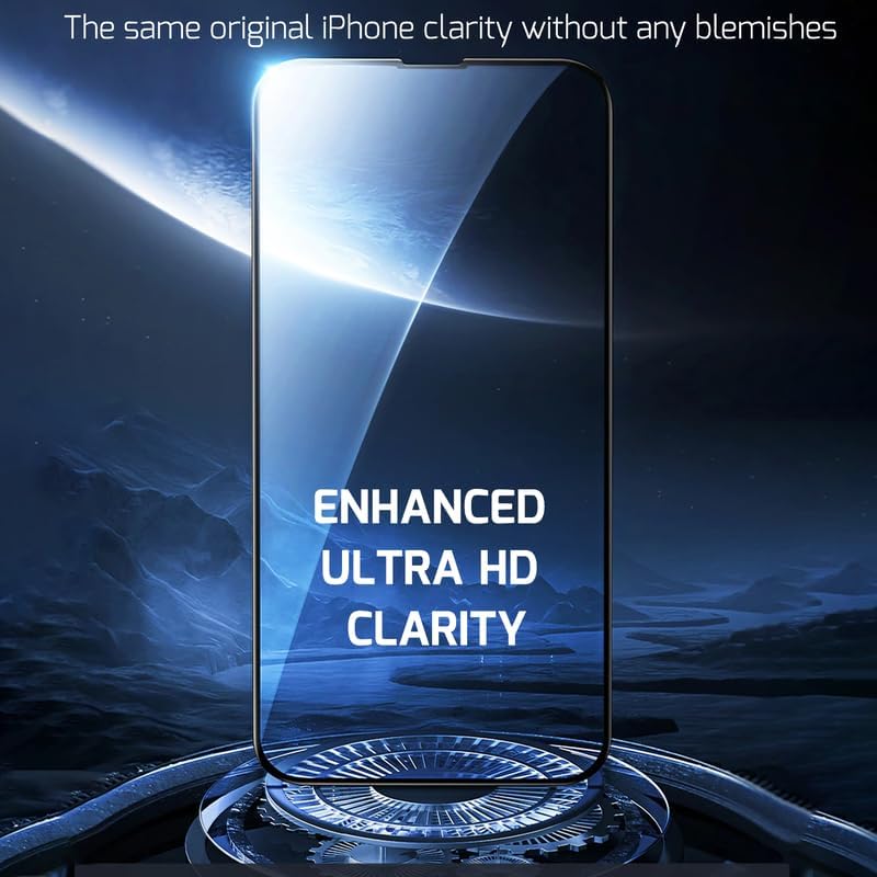 Screen Protector Tempered Glass Compatible with Apple iPhone 15 (2 Pack)
