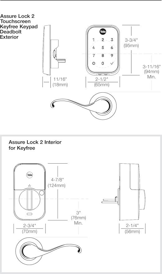 Yale Assure Lock 2 Deadbolt, Oil Rubbed Bronze Smart Keyless Entry Door Lock with with Z-Wave Connected Keypad for Code Entry, YRD450-ZW2-0BP
