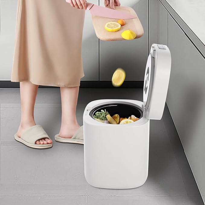 Electric Composter Machine: Smart Kitchen Composter with Fast 24-Hour Cycle, Odorless Food Recycler for Home, Turns Food Waste into Fertilizer for Garden