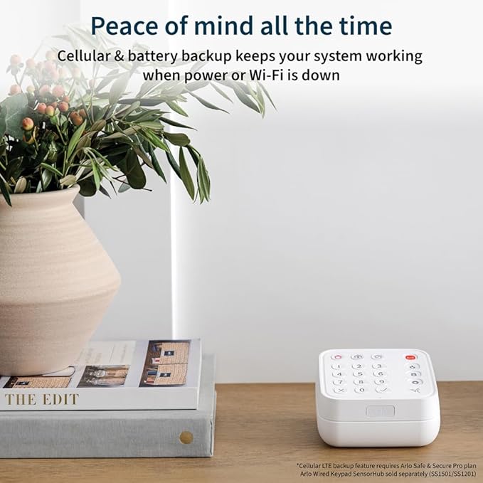 Arlo Cellular & Battery Backup Box – Certified Accessory – Only Works with Arlo Home Security System (SS1501 and SS1201), White – LBB1001