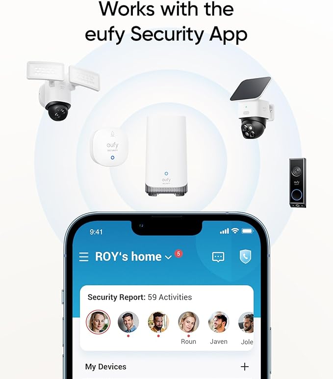 eufy Security Water and Freeze Sensor with Remote Alerts, IP65 Waterproof, 2-Year Battery Life, HomeBase Required, Compatible with HomeBase 2 and 3, Optional 24/7 Protection Service, App Control