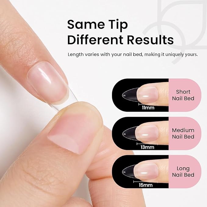 Beetles Gel Nail Kit Medium Almond with Dehydrator and Primer, 576Pcs Half Matte Etch-X Gel Nail Tips Solid Glue Mini Lamp Acrylic Nail Tips Easy DIY Nail Extension Set Gift for Women