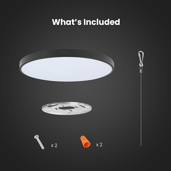 Feit Electric Smart Ceiling Light Fixture, 15" Round Flush Mount, Color Changing, Music Sync, Works with Alexa and Google Home Asst, 30W, 1600 Lumens, Tunable White, 22-Year Lifetime, FM15/RGBW/DIM/AG