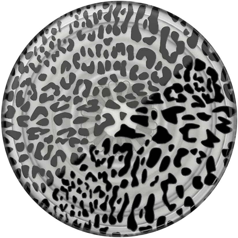 PopSockets Plant-Based Phone Grip with Expanding Kickstand, Adhesive Grip, Eco-Friendly - Black Leopard