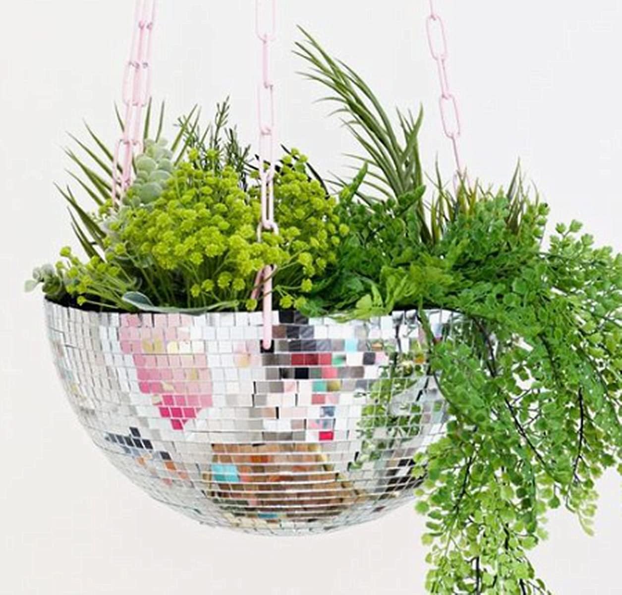 REDODECO Real Glass Silver Mirrors Mosaic Tiles Sticker for Craft Square Glass Tiles Self Adhesive,5mm by 5mm (Silver, 2400PCS)