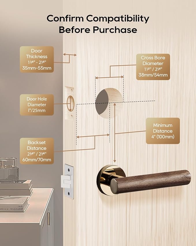 DREAME Smart Lock Lite, Digital Fingerprint Keyless Entry Door Lock, 12-Months Battery, Front Door Smart Lock Deadbolt Set with App Control, Auto Lock, IP54 Waterproof, Supports Apple HomeKit, Black