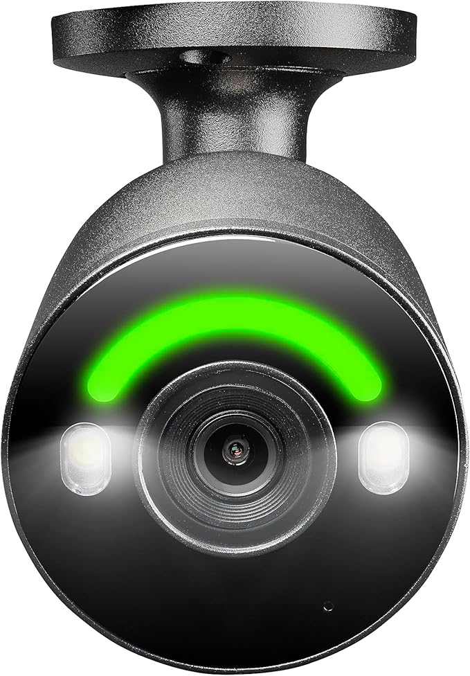 Lorex 4K Wired Security Camera – Outdoor & Indoor Add on PoE Wired Camera Surveillance System for Home & Business – Motion Detection & Smart Security Lighting, Color Night Vision