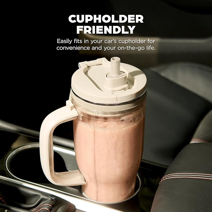 Ninja BlendBOSS | Personal Smoothie Tumbler | 26oz Travel Tumbler w/Leakproof Lid, Detachable Straw & Integrated Chug Spout | Dishwasher Safe & BPA Free | Stone Mint | XSKDB326SLST | 2025 Release