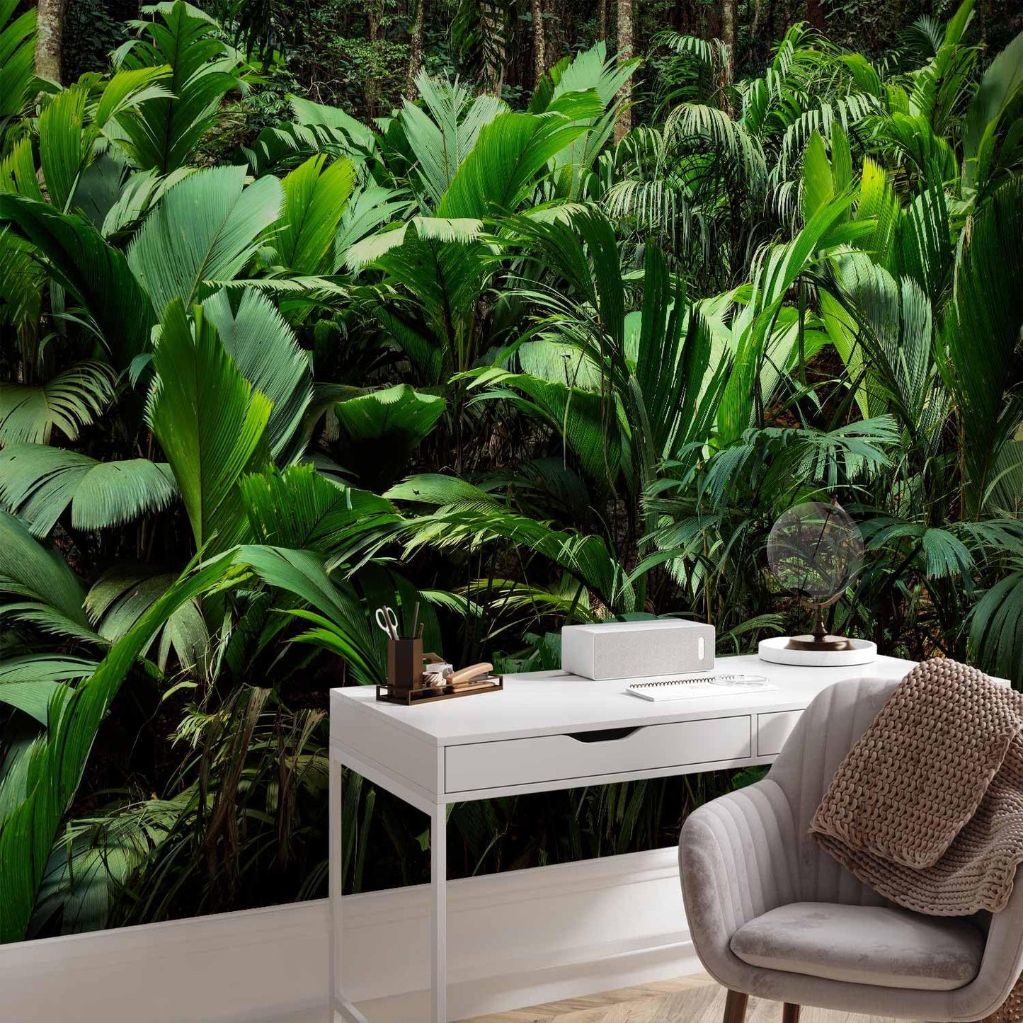 artgeist Premium Wall Mural Nature 118x83 in - XXL Non-Woven Wallpaper Fleece Wall Decor Photo Print Picture Image Design Botanical Plants Jungle Leaves b-B-0594-a-a