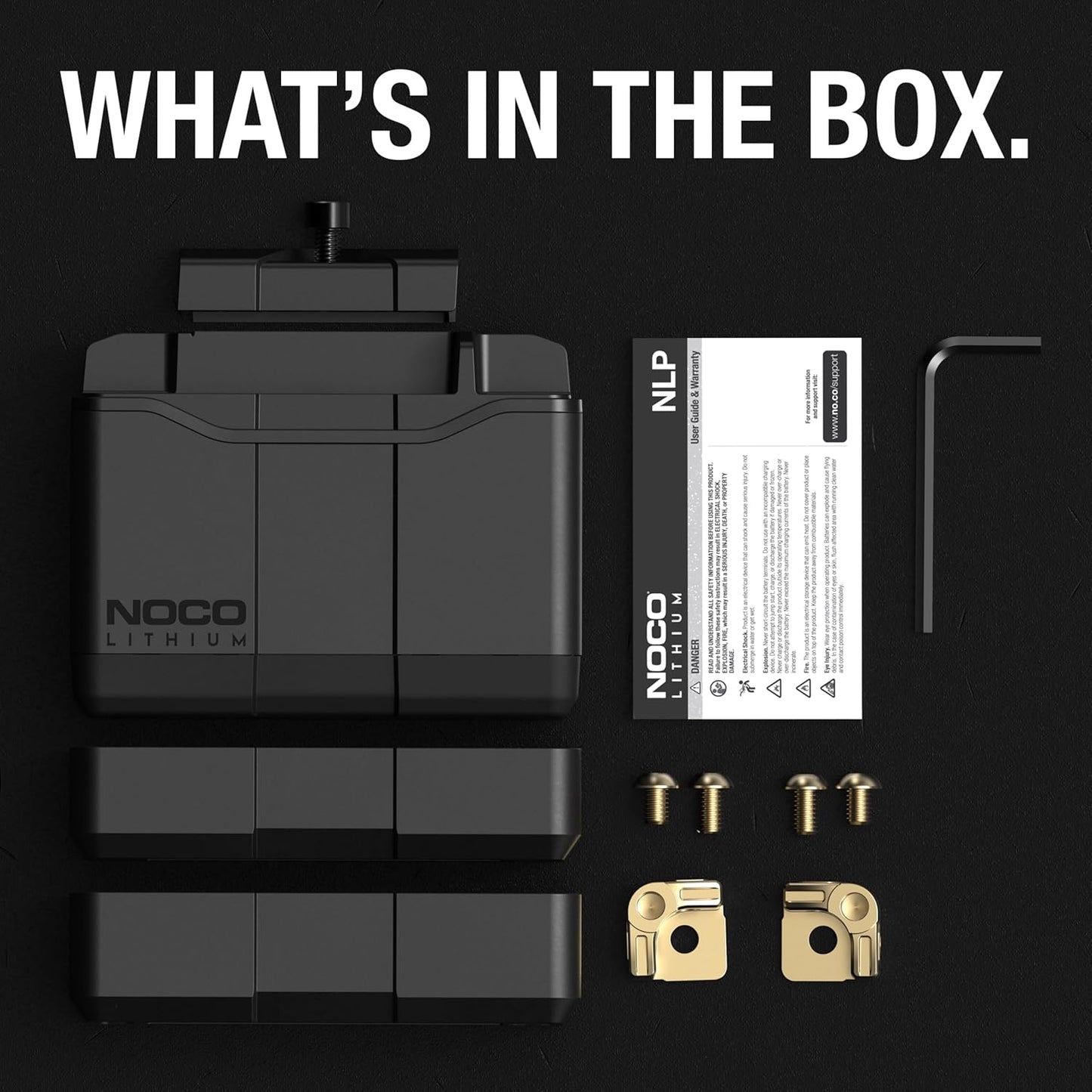 NOCO Lithium NLP5: Ultra-Light 12V Lithium Powersport Battery – Group 5 – 2Ah – 250A Start Power – Intelligent BMS – UL Certified