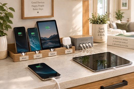 The Family Charging Station: One Small Change That Can End Cable Chaos
