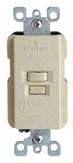 Leviton Blank Face GFCI, 20 Amp, Self Test, LED Indicator Light, Provides GFCI Protection Where an Outlet is not Needed, GFRBF-I, Ivory