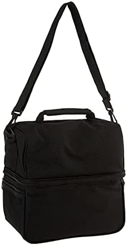PICNIC TIME Star Wars Darth Vader Pranzo Insulated Lunch Box, Soft Sided Cooler Bag with Utensil Set, Dual Compartment Lunch Tote, (Black)