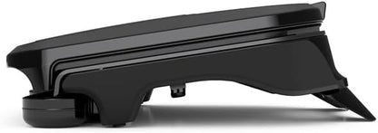 George Foreman Family-Size Grill & Panini Press, Nonstick Ceramic Coating, Fat-Removing Slope, Adjustable Angle, Indoor/Outdoor Use