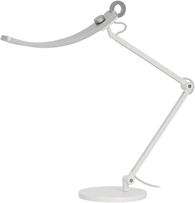 BenQ e-Reading Desk Lamp - Ultrawide and Bright Lighting, Dimmable, Dual Smart Mode, Adjustable Arm, Auto-dimming, High CRI, Eye-Caring Lamp for Home Office, Reading, Study, Craft, Matte Silver
