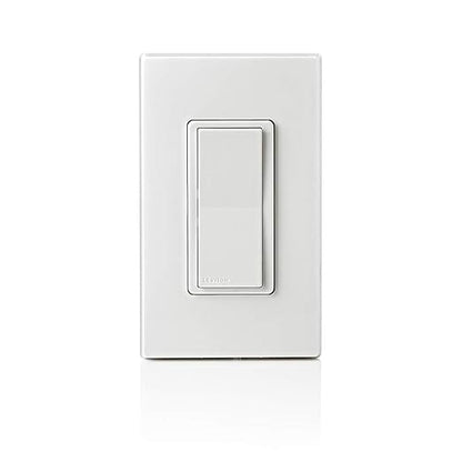 Leviton Decora Smart Switch Anywhere Companion, Add Wire-Free 3-Way/4-Way/5-Way On/Off Control to Decora Smart Wi-Fi 2nd Gen Switches, Automatic, DAWSC-1RW, White