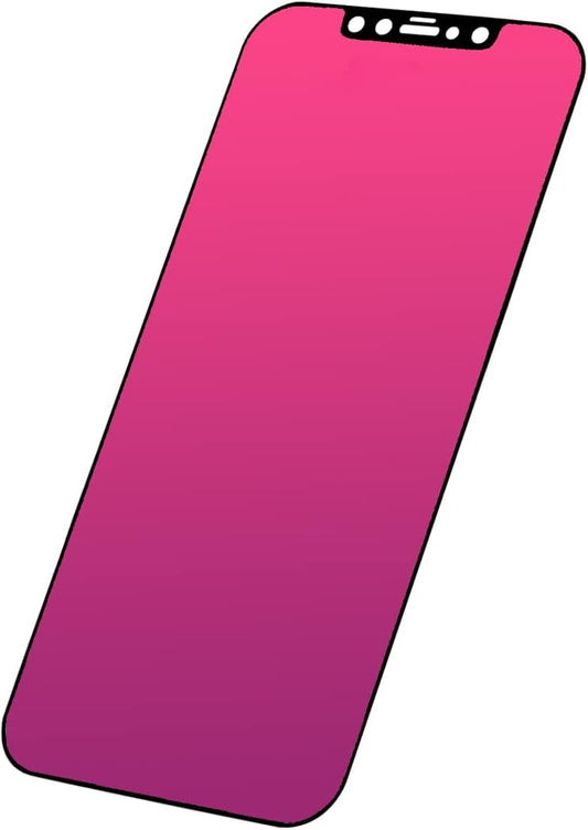 EGKimBa Privacy Screen Protector compatible with iPhone 12 /iPhone 12 Pro, 6.1 inch Gradient Colorful Electroplated Anti-Spy Anti-Blue Light Easy Installation Tempered Glass