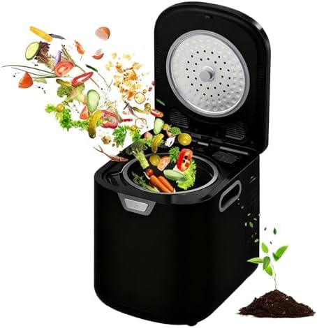 3.5L Smart Electric Composter for Kitchen, Auto-Cleaning & Odor-Free, LED Display, Low Noise, Turns Food Waste into Fertilizer, Indoor/Outdoor Use, Eco-Friendly Solution