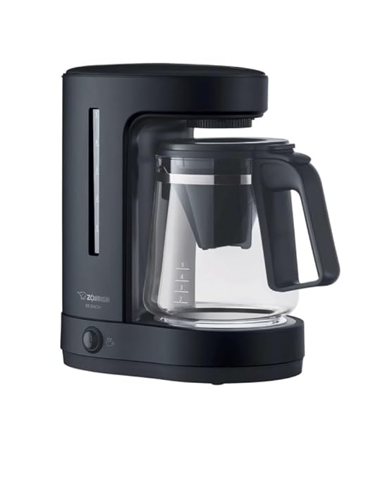 Zojirushi EC-DAC50BA ZUTTO Coffee Maker 5 Cups, Black, PFAS-free