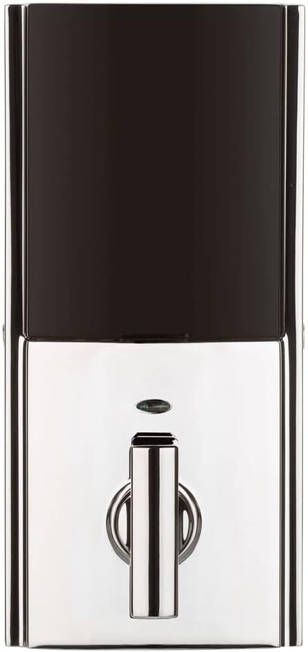 Kwikset 916 Keyless Entry Touchscreen SmartCode Electronic Deadbolt Smart Lock Featuring SmartKey Security and ZigBee 3.0 Technology in Contemporary Polished Chrome, Zigbee Hub Sold Separately