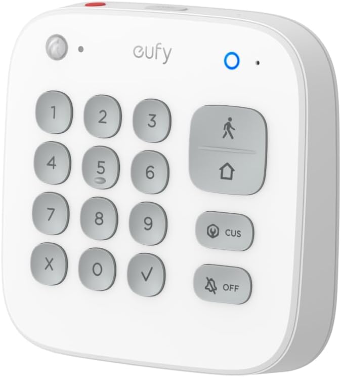eufy Keypad E10, Quick and Convenient Arming/Disarming, Covert Duress Alarm, One-Touch SOS Alert, Requires HomeBase 2, 3 or Pro