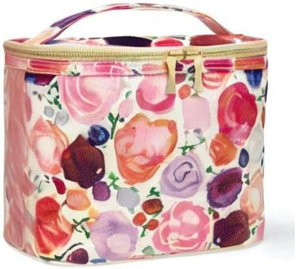 kate spade new york Insulated Lunch Tote, Small Lunch Cooler, Cute Lunch Bag for Women, Thermal Bag with Double Zipper Close and Carrying Handle, Floral