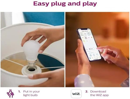 Philips Color and Tunable White A21 LED High Lumen 100W Equivalent Dimmable Smart Wi-Fi Wiz Connected Light Bulb, Compatible with Alexa, Google Assistant, and Siri Shortcuts (2-Pack) (9290024493)