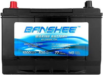 Marine Battery Replaces D27M 8027-127 Group 27