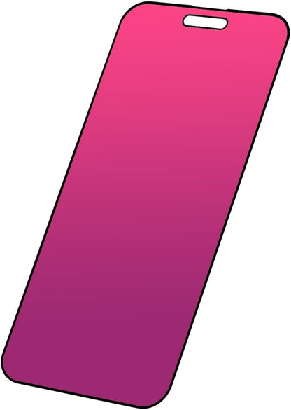 EGKimBa Privacy Screen Protector compatible with iPhone 16 Plus, 6.7 inch Gradient Colorful Electroplated Anti-Spy Anti-Blue Light Tempered Glass