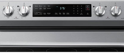 Samsung 6.3 Cu. Ft. Smart Freestanding Electric Range with No Pre-heat Air Fry & Convection, Stainless Steel, NE63A6511SS/AA