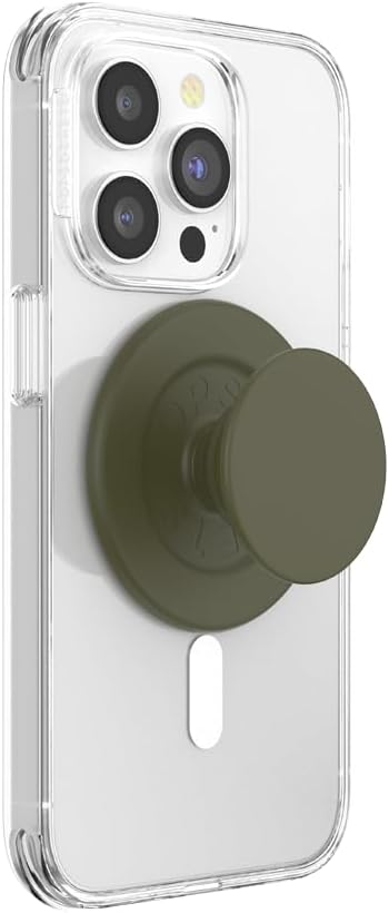 PopSockets Phone Grip for MagSafe with Kickstand, Magnetic Stand, Swappable Top, Secure Hold for iPhone MagSafe Cases, Phone & Tablet Grip - Soft Touch Fatigue
