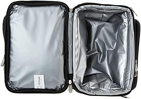 PICNIC TIME Star Wars Darth Vader Pranzo Insulated Lunch Box, Soft Sided Cooler Bag with Utensil Set, Dual Compartment Lunch Tote, (Black)