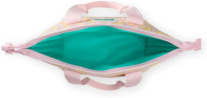 Swig Life Lunchi Lunch Box, Waterproof and Insulated Lunch Box for Women with Wide Bottom, Zipper Closure, Back Pocket and Top Handle in Oh Happy Day