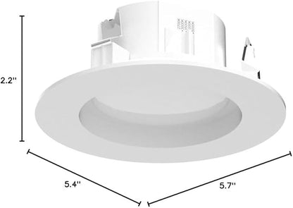 Sunco 4 Inch LED Recessed Lights Retrofit, Dimmable Can Lighting, 660 LM, 11W (40W Equivalent), Selectable CCT 2700K/3000K/3500K/4000K/5000K, Smooth Trim, Damp Rated UL 1 Pack
