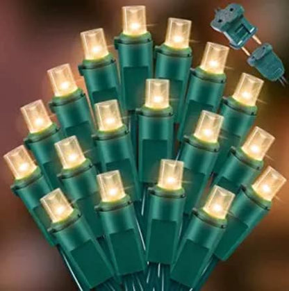 150 Count Warm White- String Lights - LED Christmas Lights, Mini led Lights for Indoor Outdoor Home Holiday Party Wedding Independence Day Decoration