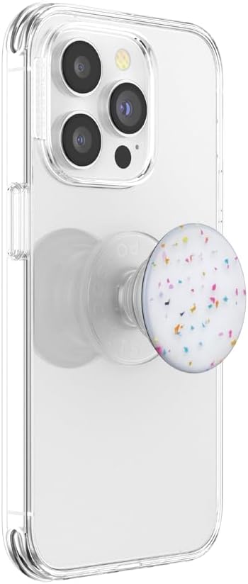 PopSockets Phone Grip with Expanding Kickstand, Adhesive Grip - Regrind White