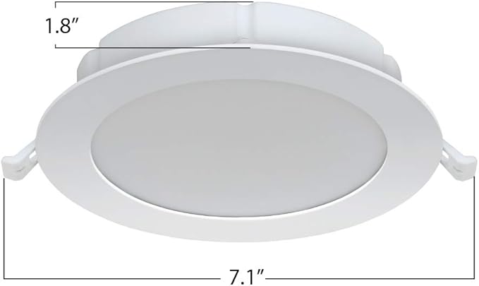 Feit Electric 6" Smart LED Canless Recessed Downlight, 65W EQ, Dimmable, Wifi Enabled, Compatible with Alexa and Google Home Asst, Color Changing, 90 CRI, 850 Lumens