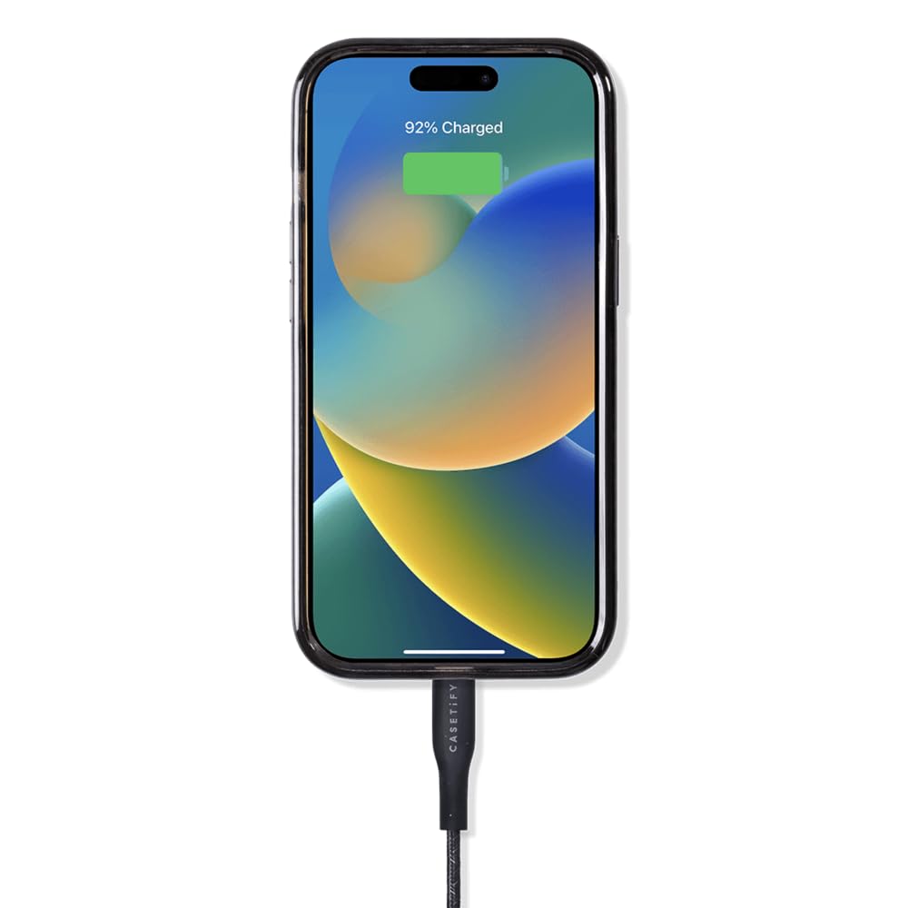 CASETiFY Powerthru USB-C to USB-C Cable (2m/6.6ft) - Black
