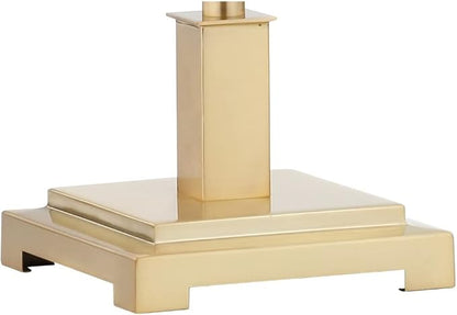JONATHAN Y 26" Brushed Brass Gold Modern LED Table Lamp for Living Room Bedroom Home Office, Metal Empire Shade, Slim Desk Lamp for Nightstand Buffet, LED Bulb Included (JYL6006B)