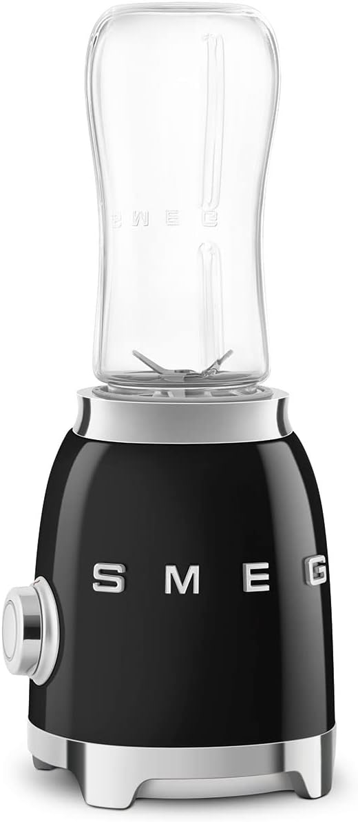 SMEG 50's Retro Style Personal Blender with Backlit Knob and Two 600 ML BPA Free bottles