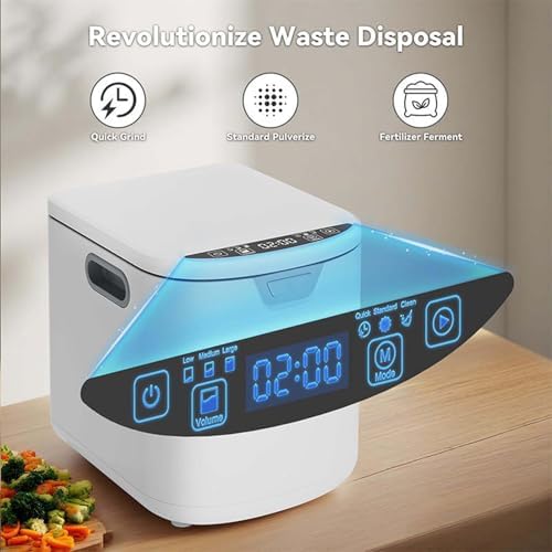 3.5L Smart Electric Composter for Kitchen, Auto-Cleaning & Odor-Free, LED Display, Low Noise, Turns Food Waste into Dry Fertilizer, Indoor/Outdoor Use, Eco-Friendly Solution