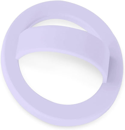 Magnetic Silicone Ring Grip Phone Holder, Loop Grip Phone Holder,Magnetic Phone Loop,Magsafe Phone Grip,Compatible with Magsafe for iPhone 16/15/14/13/12 Series (Purple)